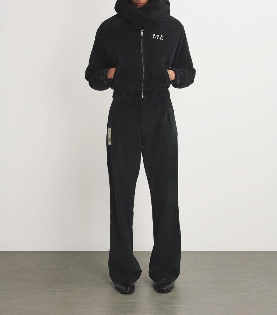 Enfants Riches Deprimes Corduroy Patch-Detail Trousers 2