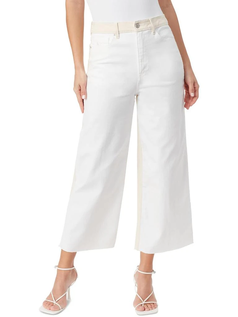 Gloria Vanderbilt Womens High Rise Cropped Wide Leg Jeans 1