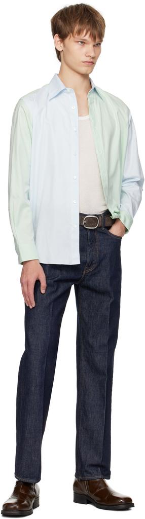 Green & Blue Finx Ox Chambray Shirt – On Sale Now with Up to 46