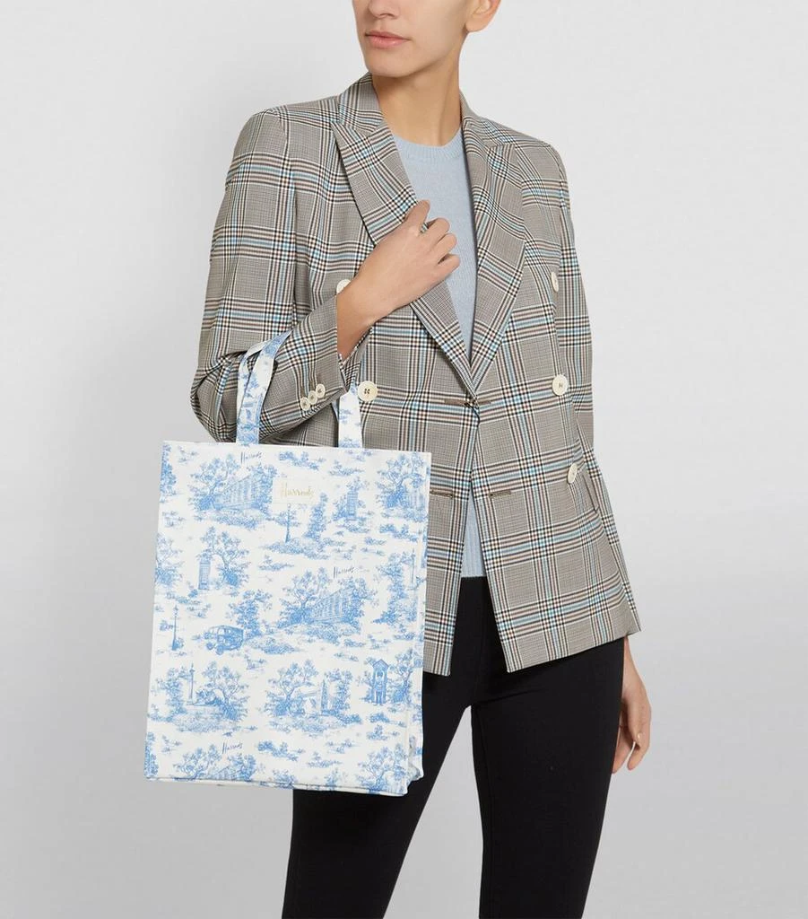 Harrods Medium Toile Shopper Bag 9