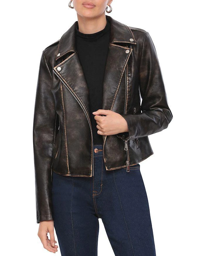Bagatelle Faux Leather Moto Jacket 1