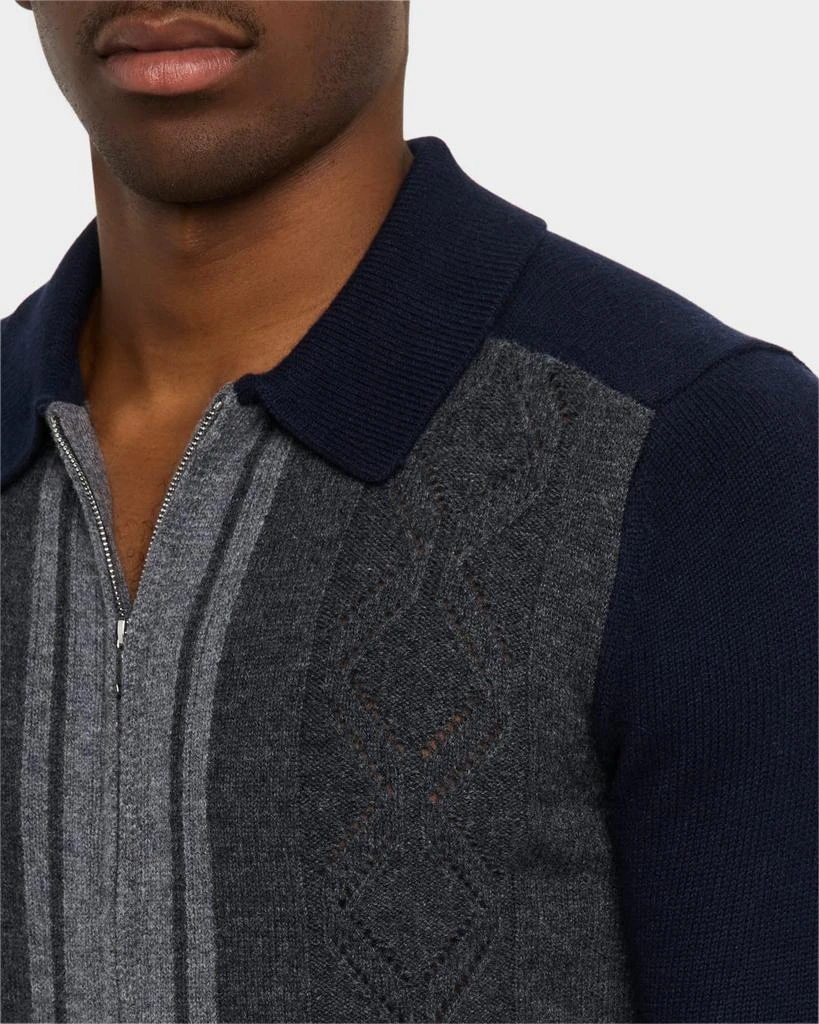 REISS Men's Tennant Colorblock Zip Sweater 5