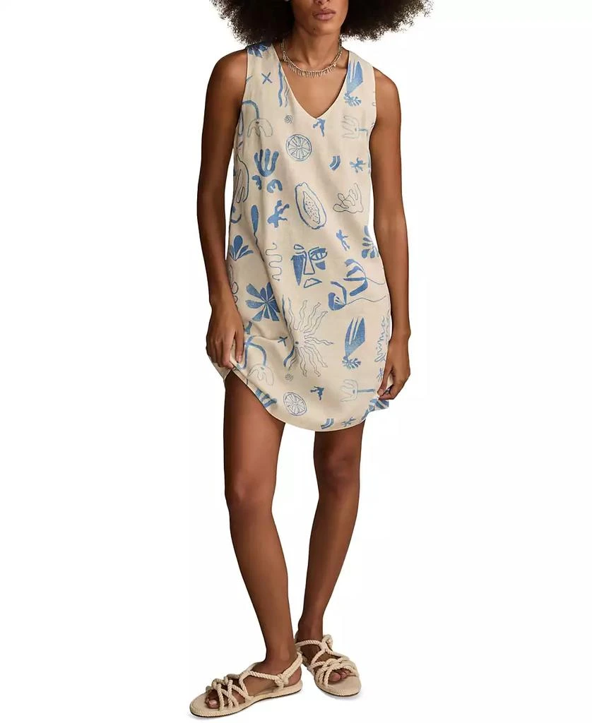 Lucky Brand Women's Printed Sleeveless Mini Shift Dress 1
