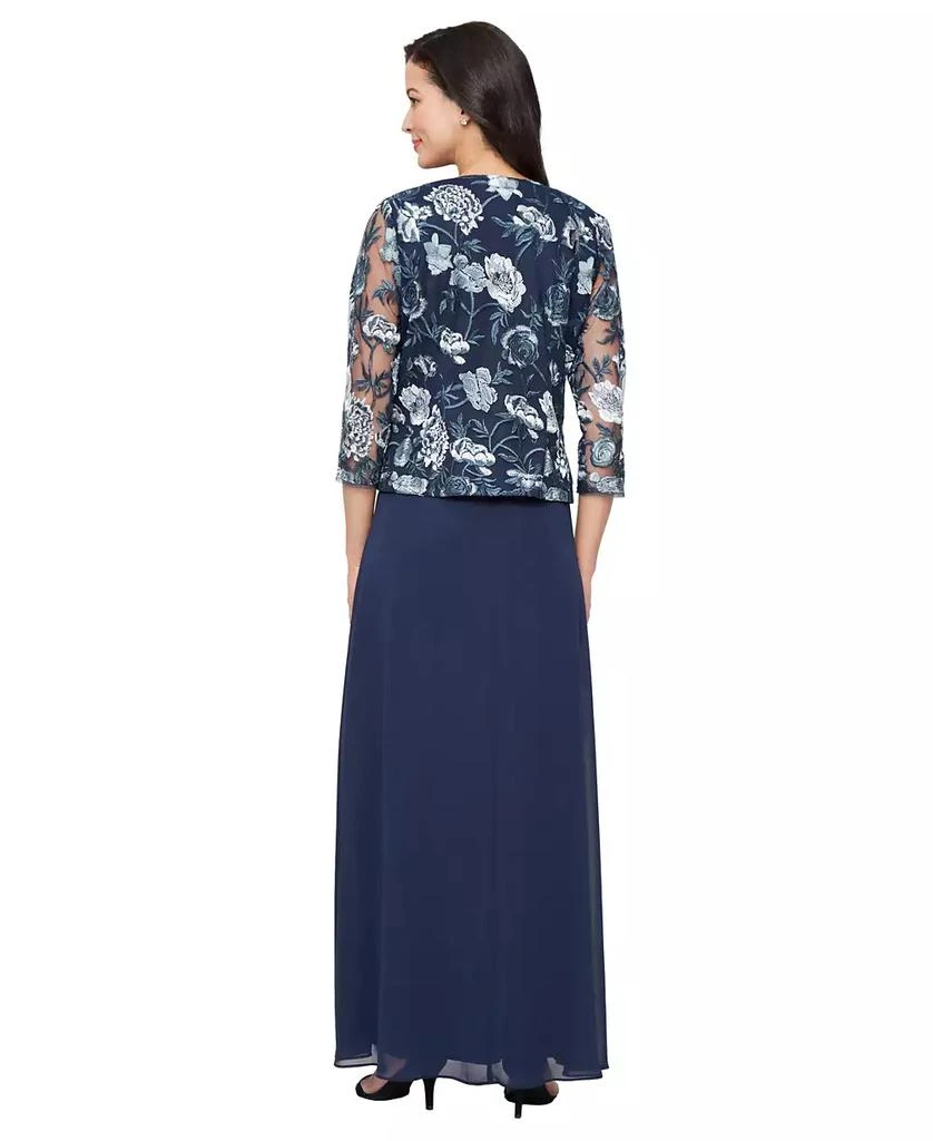 Alex Evenings Women's Stretch Tulle Jacket Dress 3