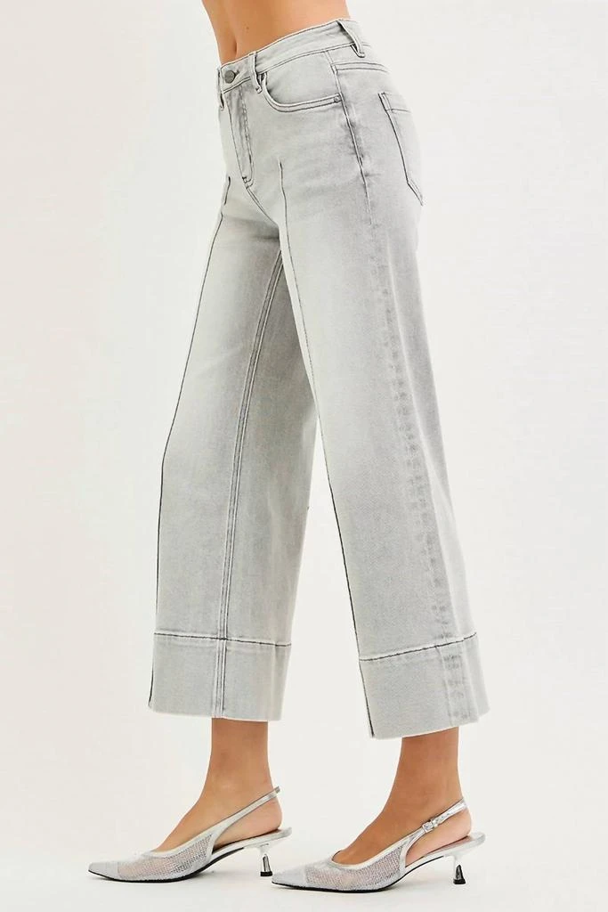 RISEN Risen - Lizzy Mid Rise Wide Pintuck Denim Pants 2