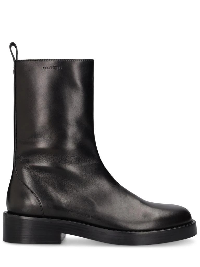 courreges Rider Leather Tall Boots 1