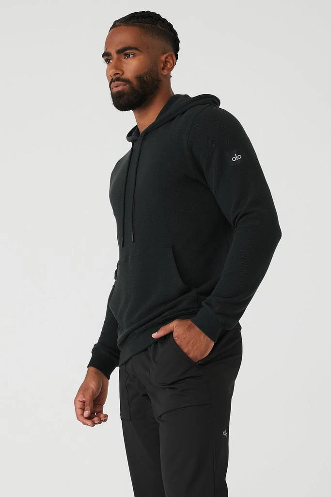 Alo Micro Waffle Fast Break Hoodie - Black 3