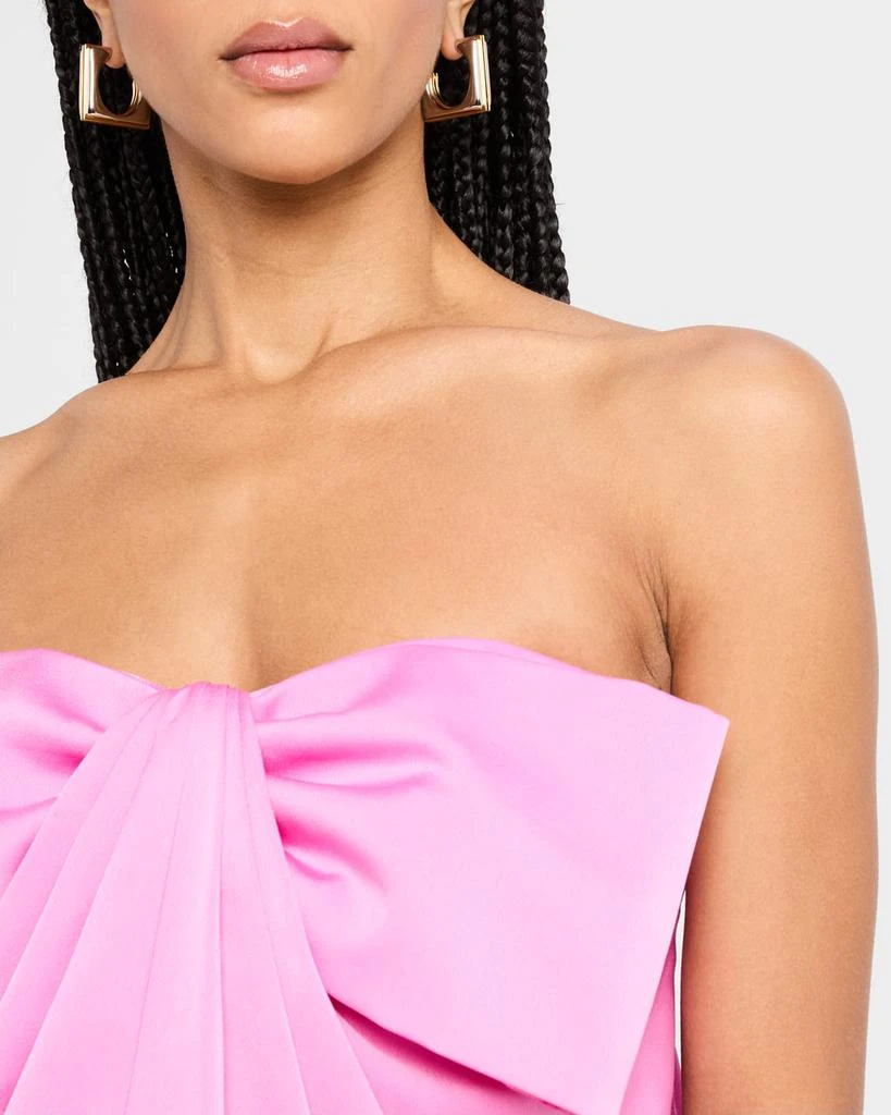 knee length dresses for ladies Ariana Draped Strapless Mini Dress  Shop American Threads Women's Trendy Online Boutique White / M