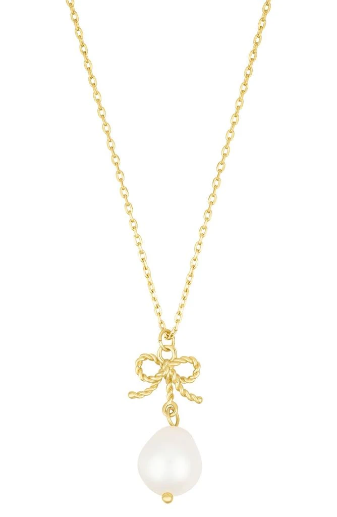 ADORNIA Freshwater Pearl Pendant Necklace