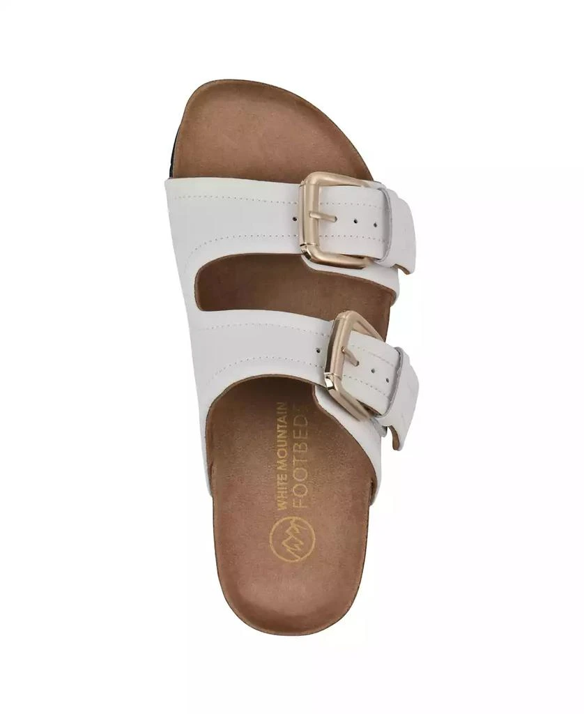 White Mountain Women's Griffon Round Toe Flat Sandals 4