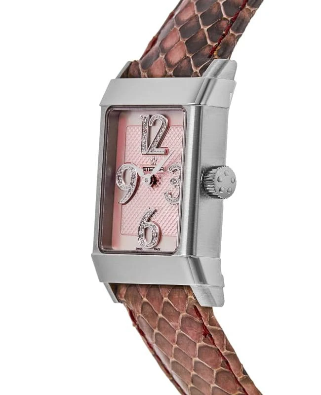 Eterna Eterna 1935 Automatic Pink Diamond Dial Leather Strap Women's Watch 8790.41.84.1157 3