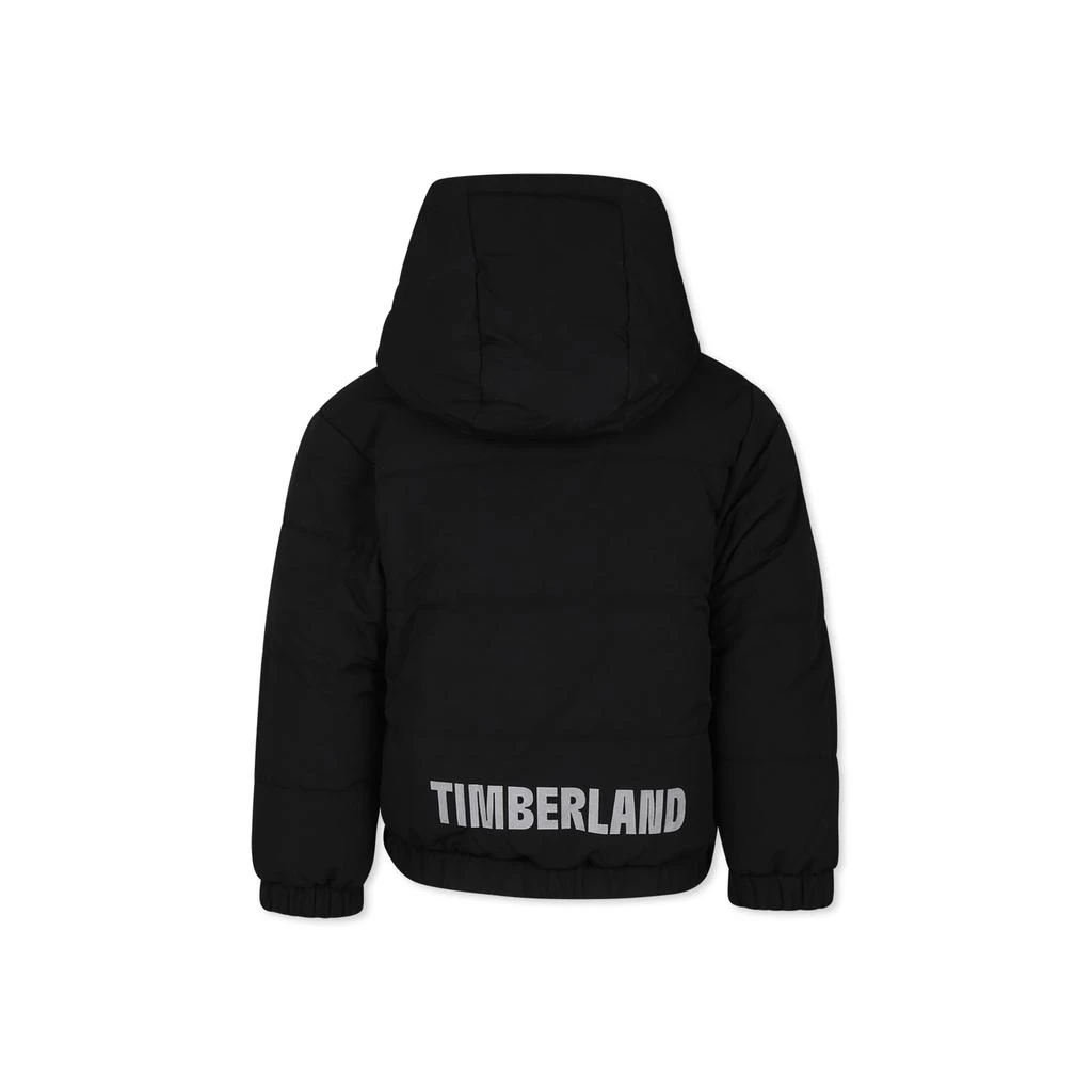 Timberland Red Reversible Down Jacket For Boy With Logo 2