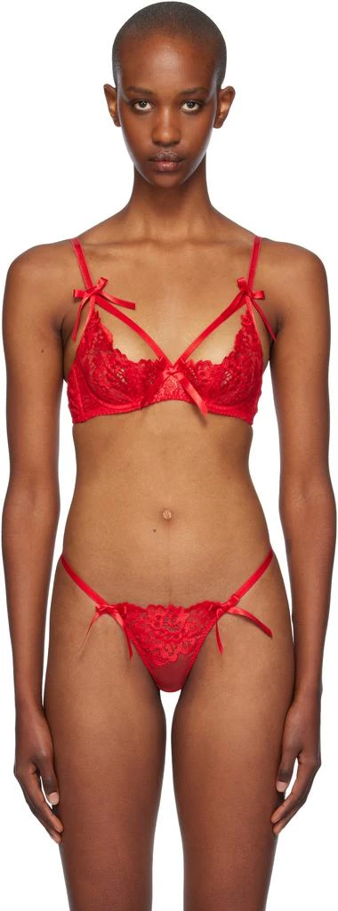 L'Agent by Agent Provocateur Red Cendrillon Bra 1
