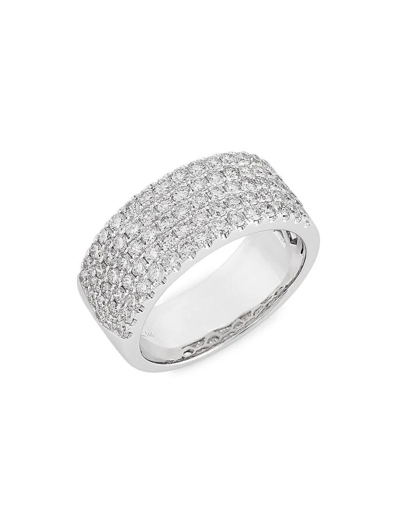 Saks Fifth Avenue Collection 14K White Gold 
1.52 TCW Diamond Band