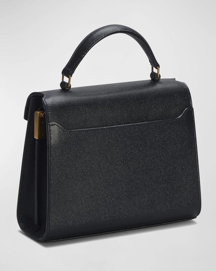Yves Saint Laurent Cassandra Mini YSL Top Handle Crossbody Bag in Grained Leather 4