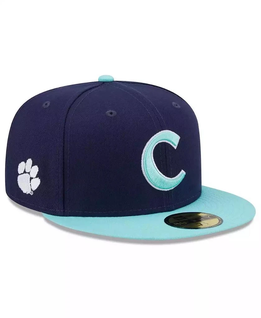 New Era Men's Navy, Light Blue Clemson Tigers 59FIFTY Fitted Hat 1
