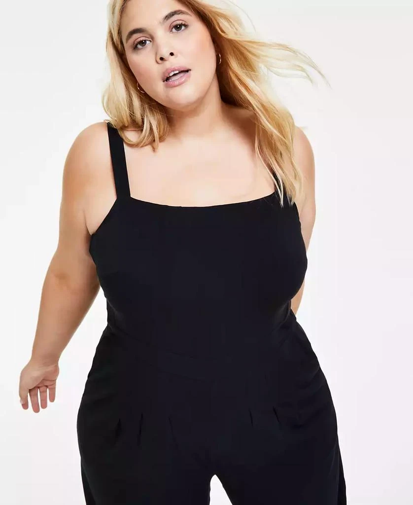 Bar III Plus Size Sleeveless Jumpsuit, Created for Macy's 4