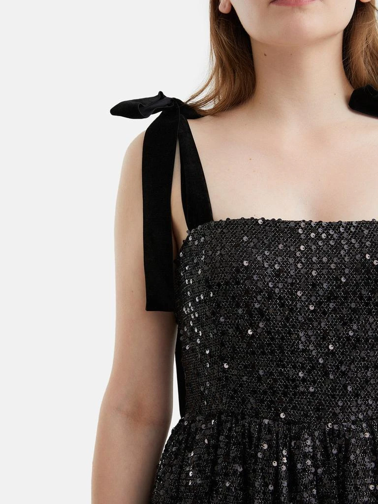 Nocturne Sequined Flowy Mini Dress 6