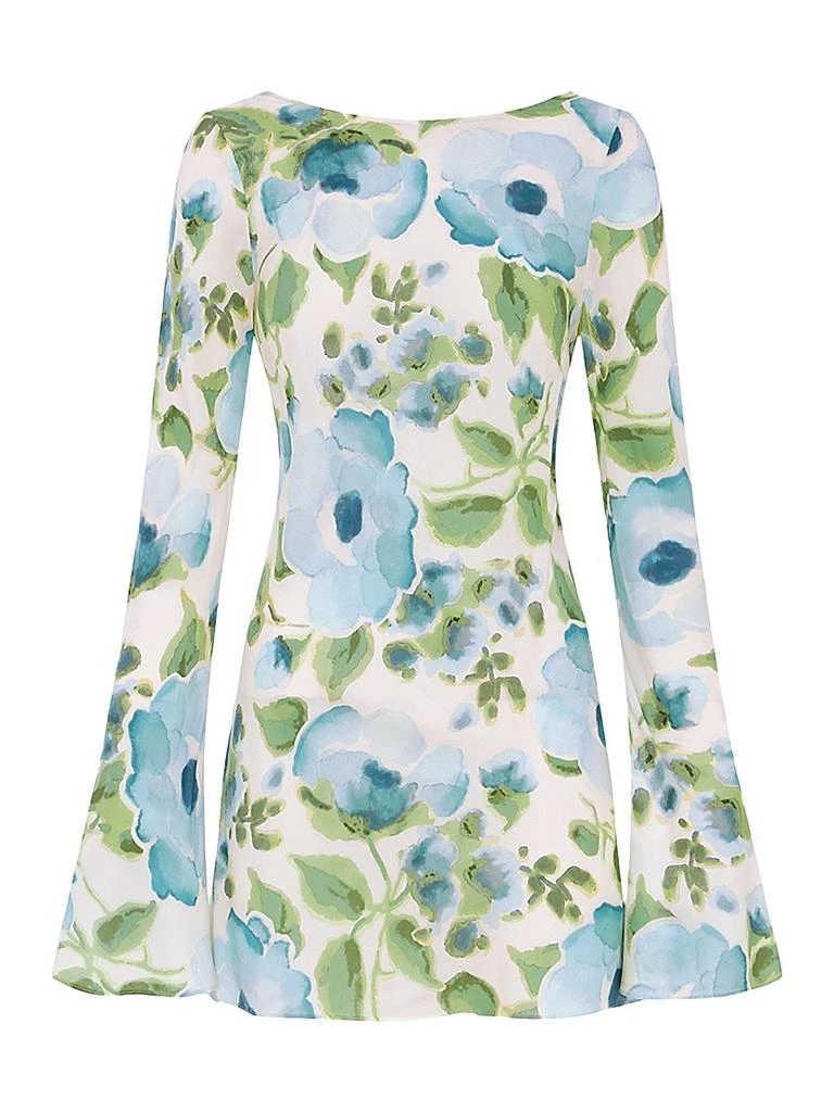 Peony Memento Floral Flare Minidress 1