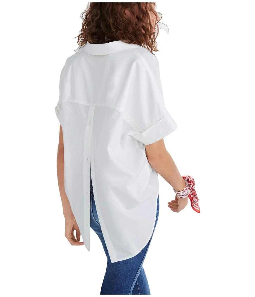 Madewell Courier Button-Back Shirt in Pure White 3