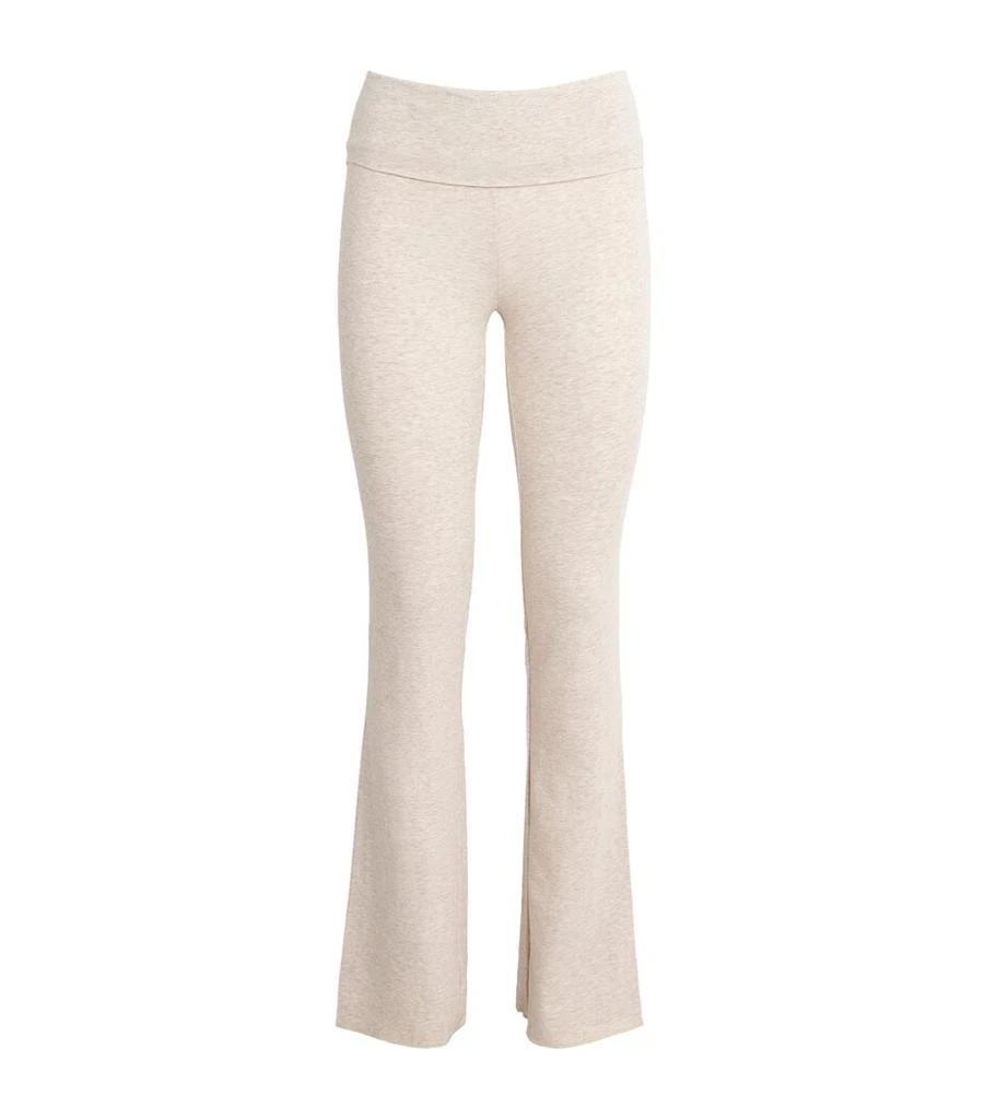 SKIMS Cotton-Blend Fold-Over Trousers 1