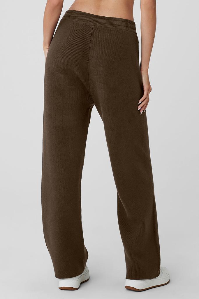 Alo Scholar Straight Leg Sweatpant - Espresso