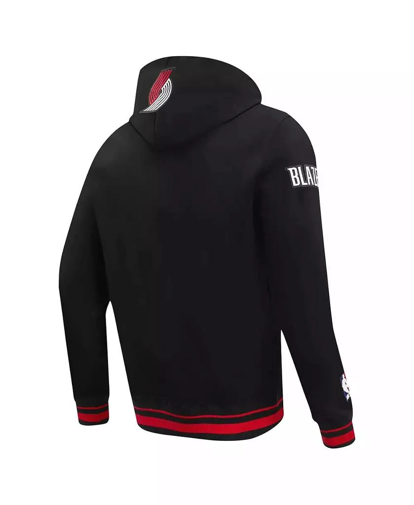 Pro Standard Men's Black Portland Trail Blazers Script Tail Pullover Hoodie 3