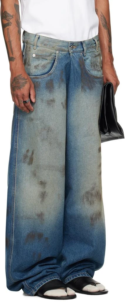 LU'U DAN Blue Kriss Kross Jeans 2