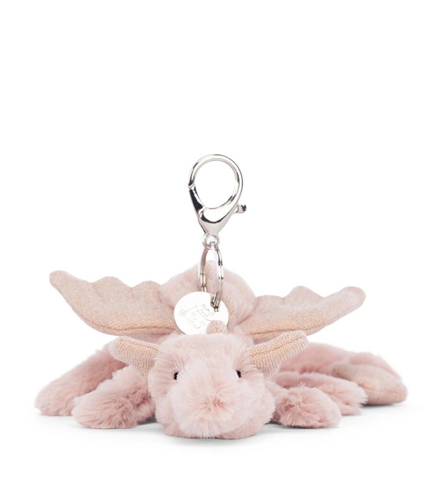 Jellycat Rose the Dragon Bag Charm