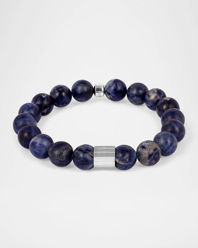 Tateossian Men
s Maxi Pop Semi-Precious Sodalite Beaded Bracelet