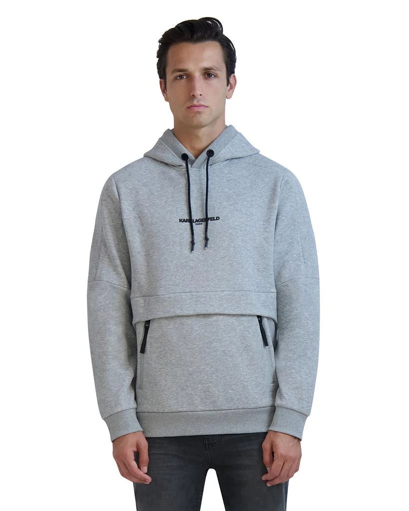 Karl Lagerfeld Paris LONG SLEEVE HOODIE SWEATSHIRT WITH ZIP POCKETS 1