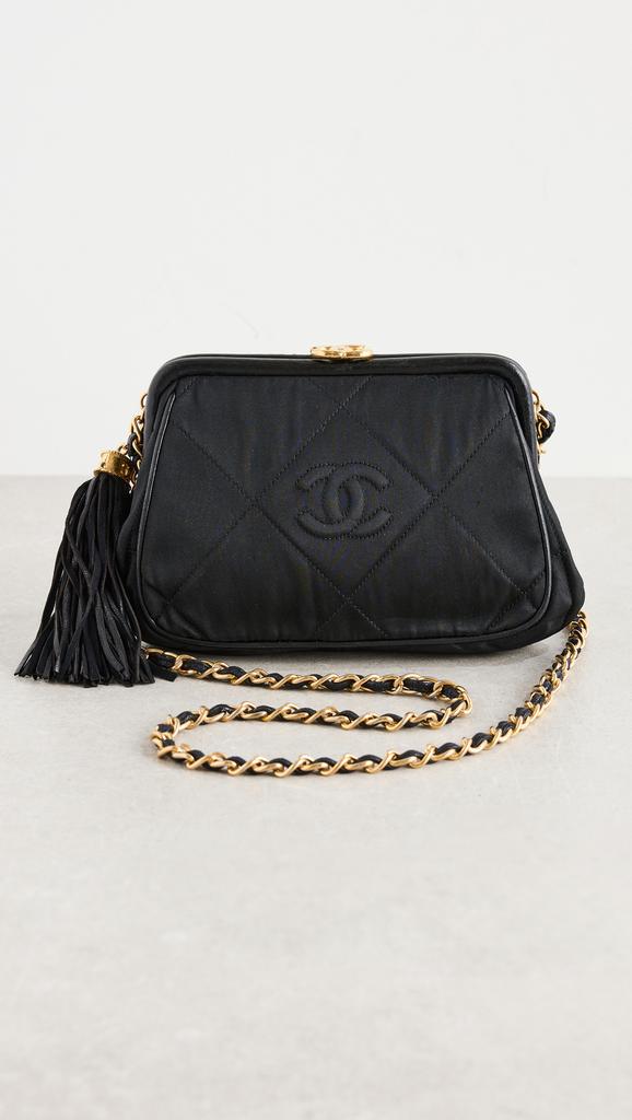 Shopbop Archive Chanel Fringed Chain Shoulder Bag Satin