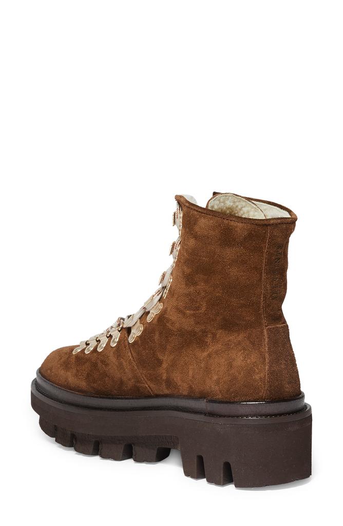 ALL SAINTS Wanda Genuine Shearling Lug Sole Combat Boot