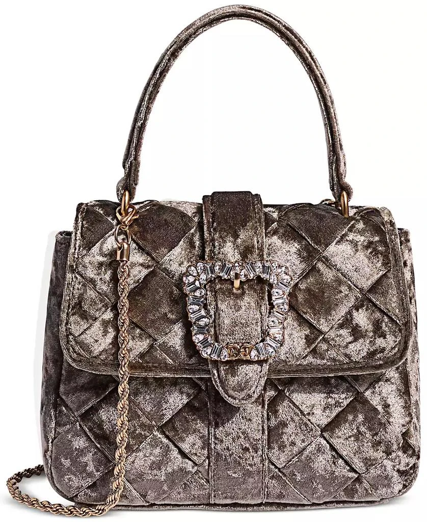 Sam Edelman Brit Small Top Handle Velvet Shoulder Bag 1