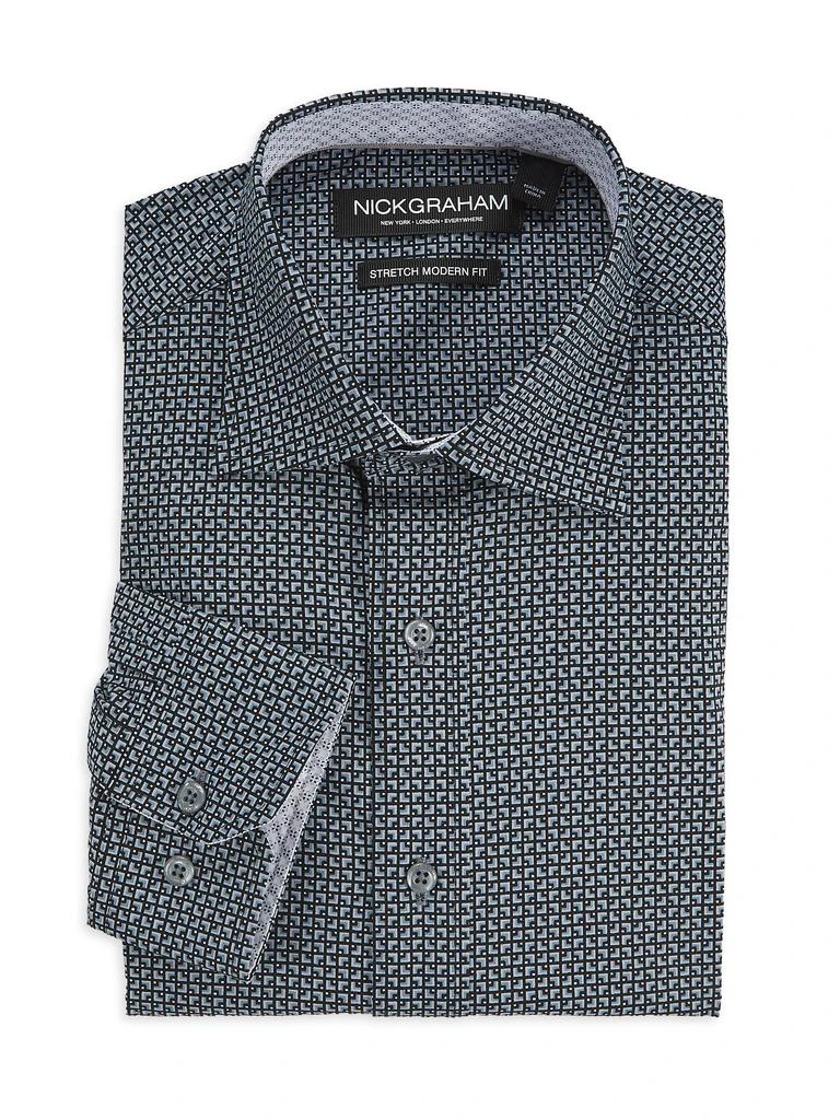 Shop Geometric Stretch-Cotton Modern Fit Dress Shirt on Sale at BeyondStyle   Get 68% Off Geometric Stretch-Cotton Modern Fit Dress Shirt with  Limited-Time Flash Deals, Exclusive Discounts, and Special Offers. Enjoy  Unbeatable