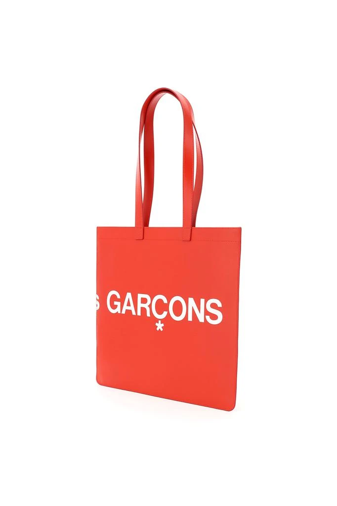 Comme des Garcons leather tote bag with logo 2