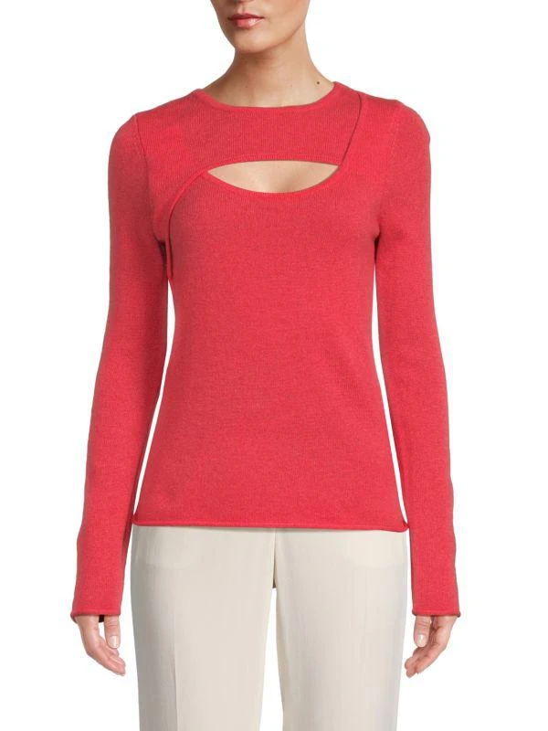 360 Cashmere ​Vittoria Cutout Cashmere Sweater 1