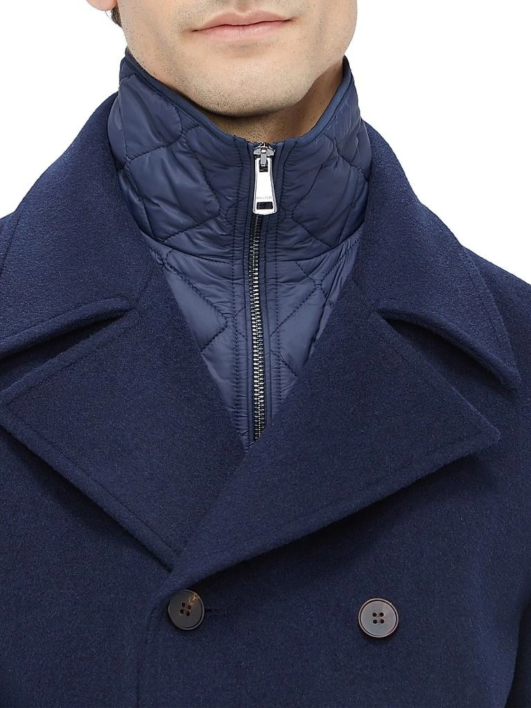 BUGATCHI Wool-Blend Double-Breasted Peacoat 7