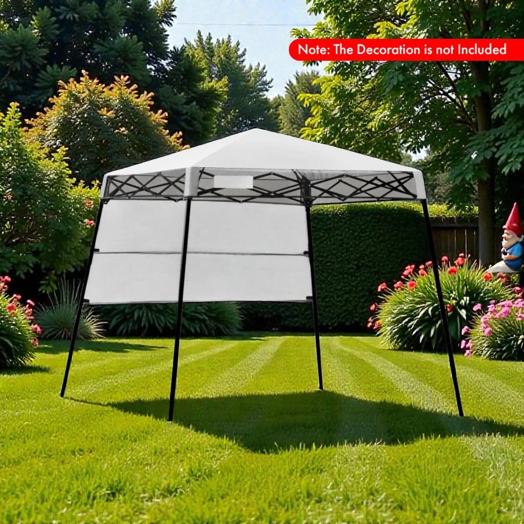 Hivvago 7x7 Ft Easy Assembly Folding Canopy with Carry Case and Ground Anchors 2