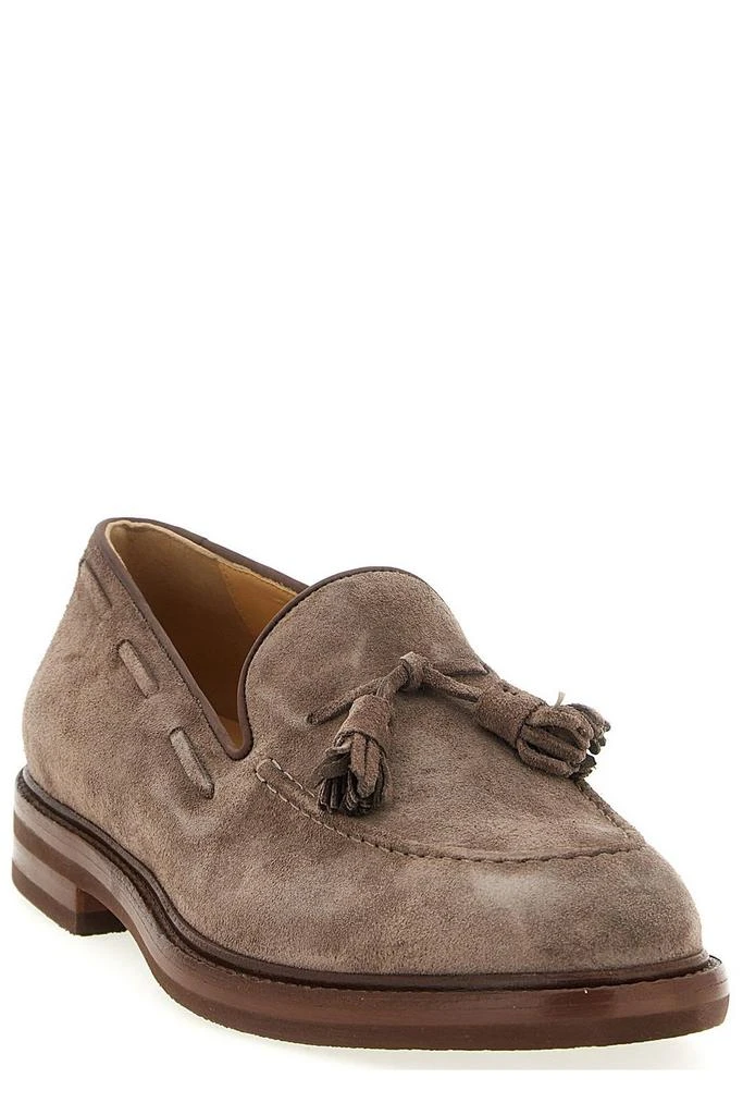 Brunello Cucinelli Brunello Cucinelli Tassel Detailed Almond-Toe Loafers 2