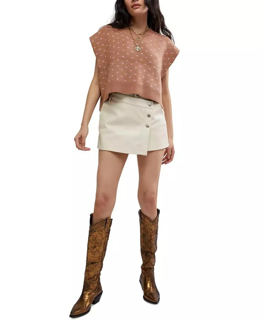 Free People Women’s Pattern Easy Street Sleeveless Sweater Vest 5