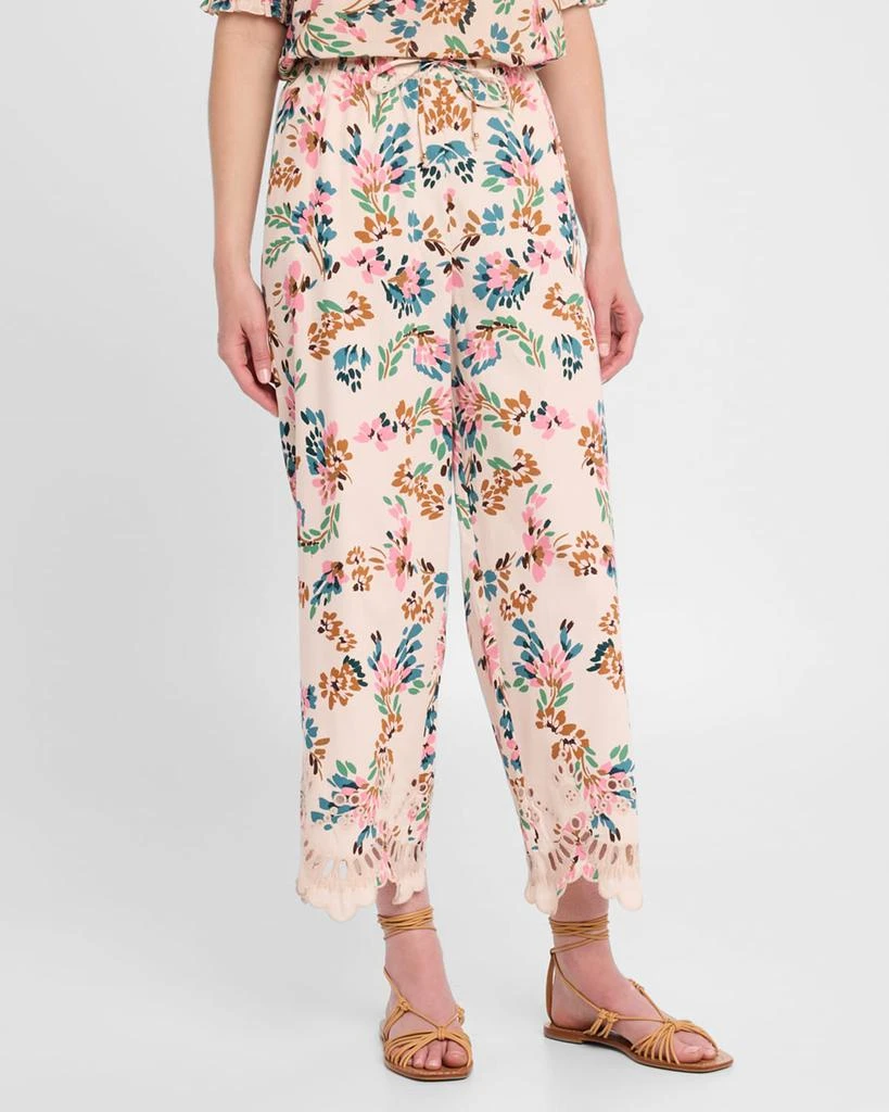 FIGUE Lizzy Straight-Leg Crop Pull-On Pants 4