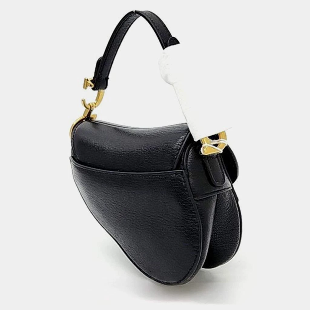 Dior Christian Dior Black Leather Micro Saddle Bag 2