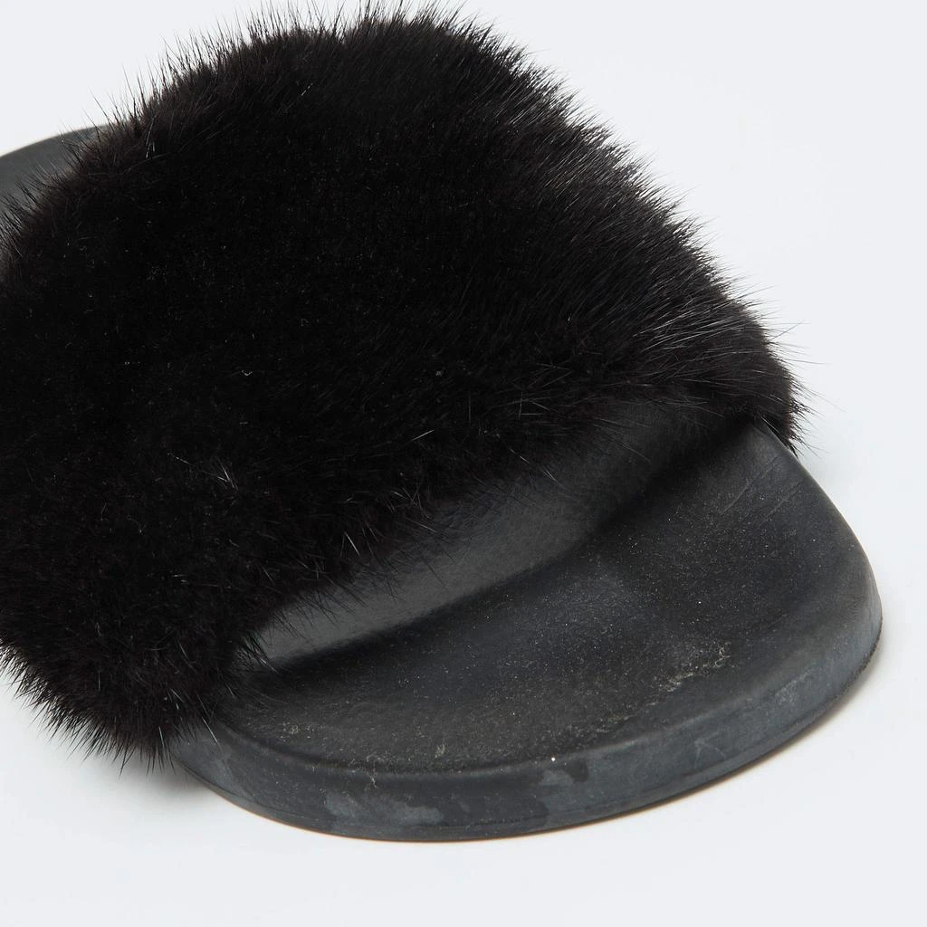 Givenchy Givenchy Black Mink Fur Flat Slides Size 41 7