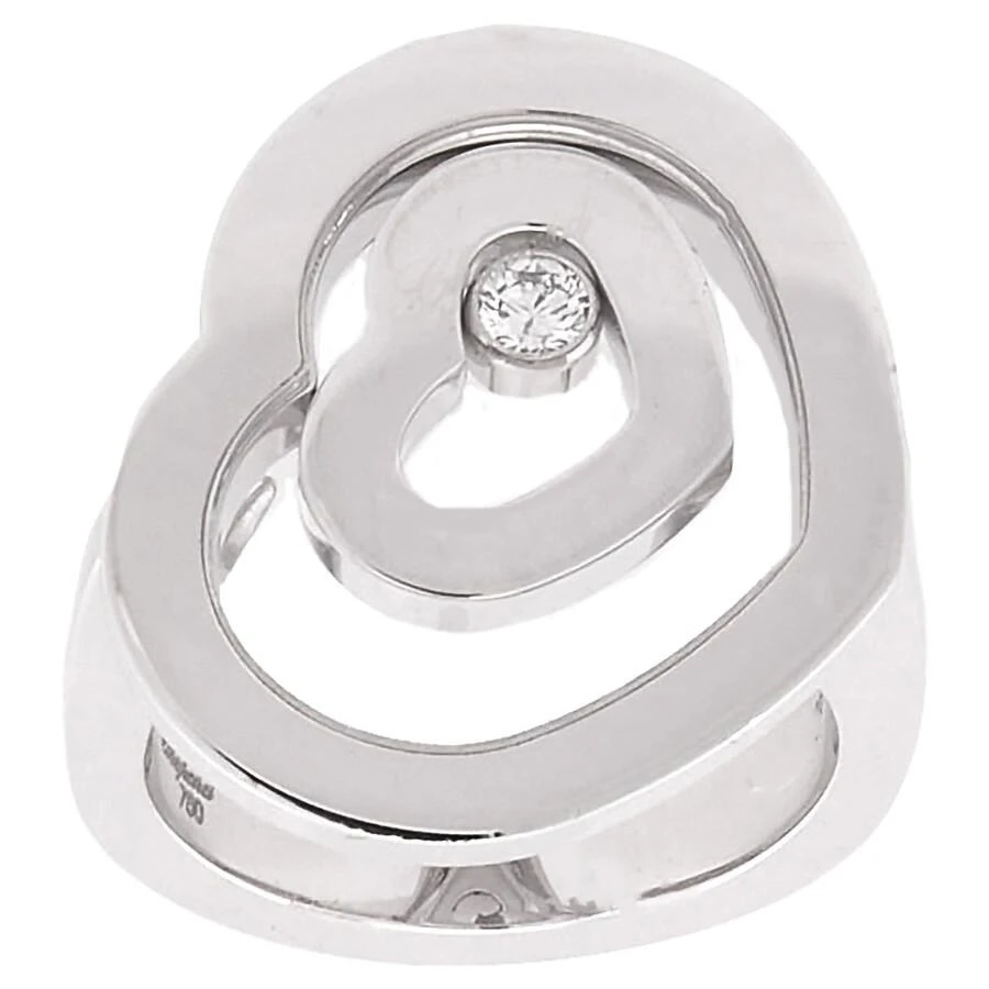 Chopard 18k White Gold Happy Diamond Ring