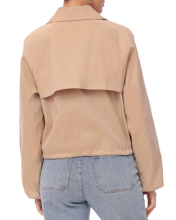 Bagatelle Button Front Cropped Trench Jacket