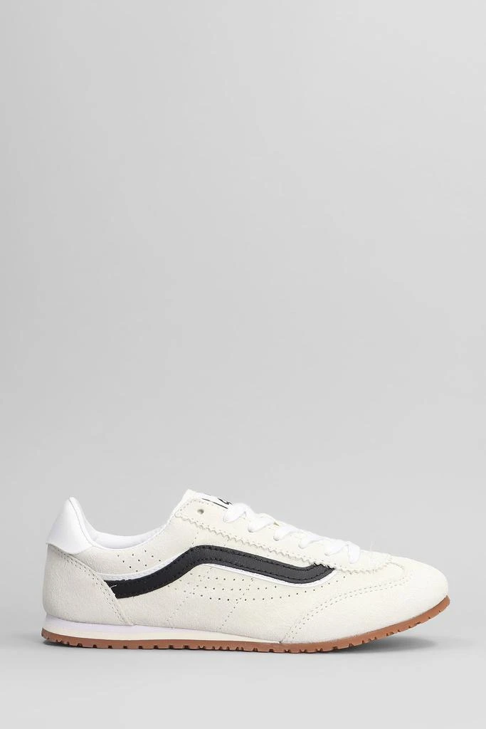 Vans Super Lowpro Sneakers In White Suede 1