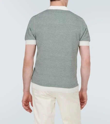 Thom Sweeney Cotton and linen polo shirt 4