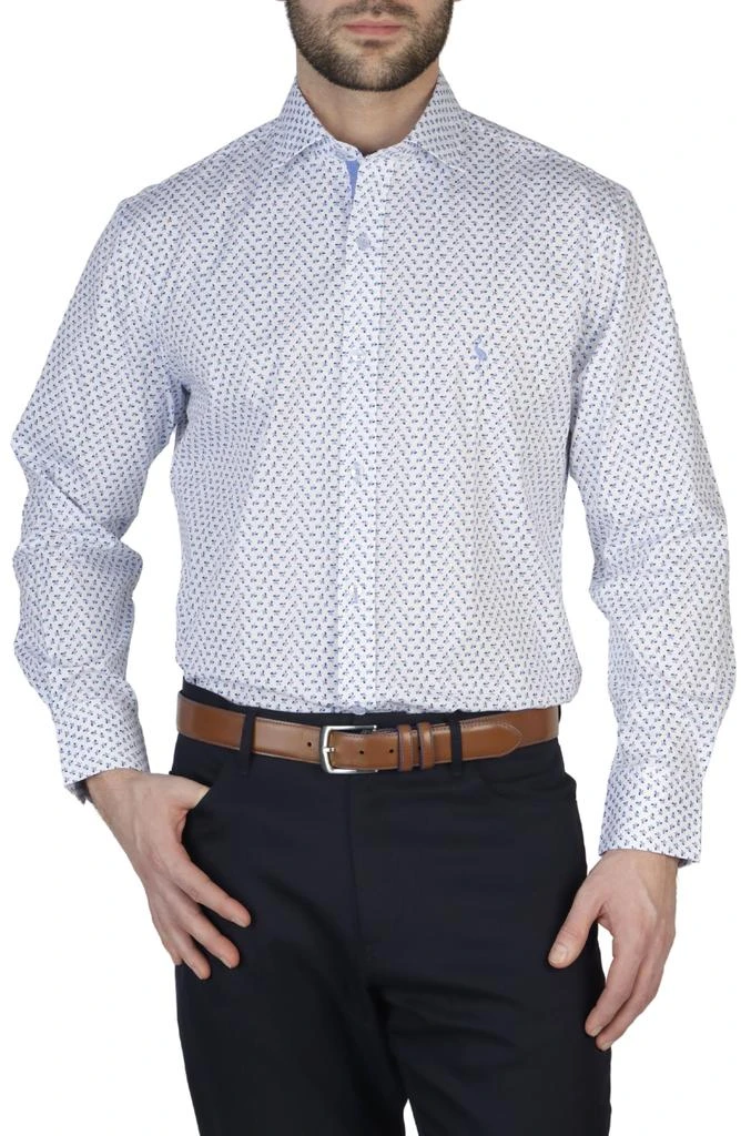 TailorByrd Geo Poplin Stretch Shirt 1