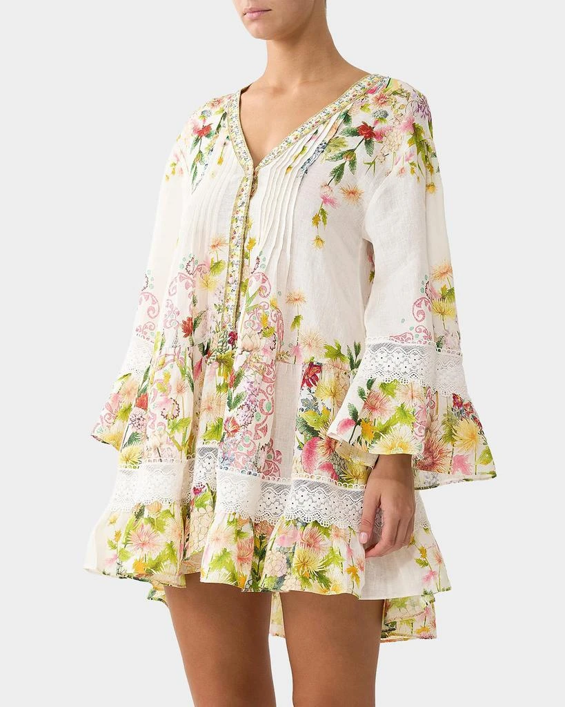 Camilla The Call of Catalonia V-Neck Tiered Mini Dress 2